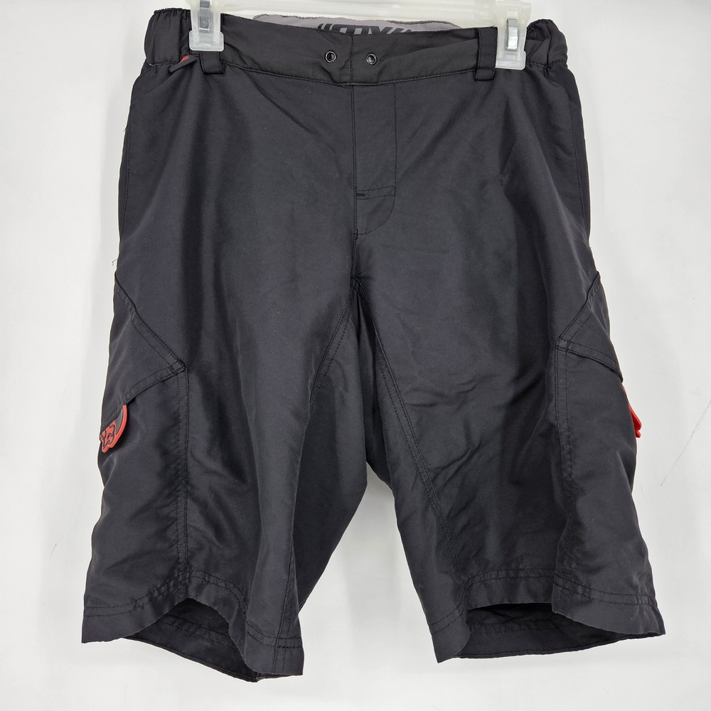 Fox Racing Padded Shorts Mens 30 Riding Gel Seat Liner Bicycle Spandex‎ Black